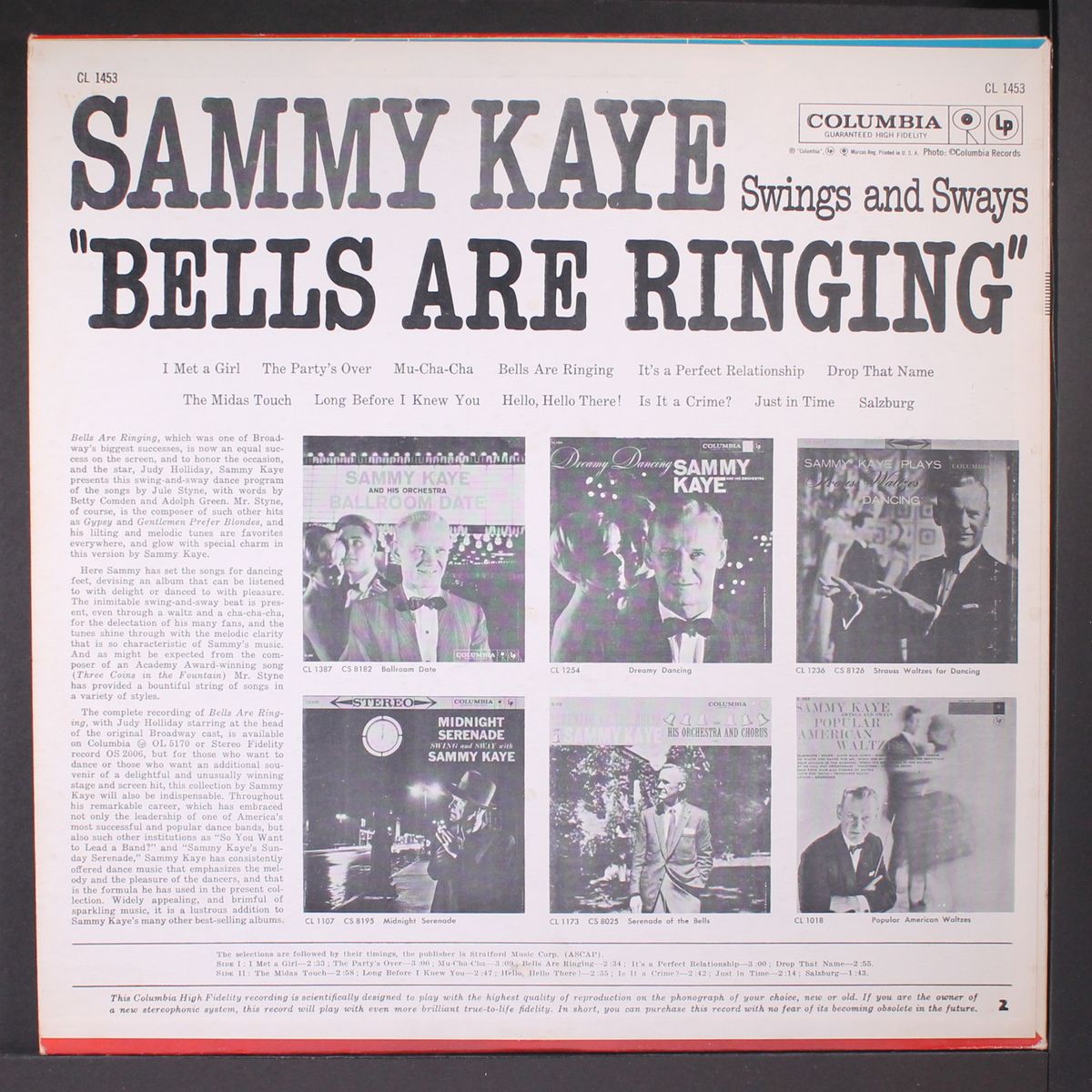 bells are ringing by SAMMY KAYE
