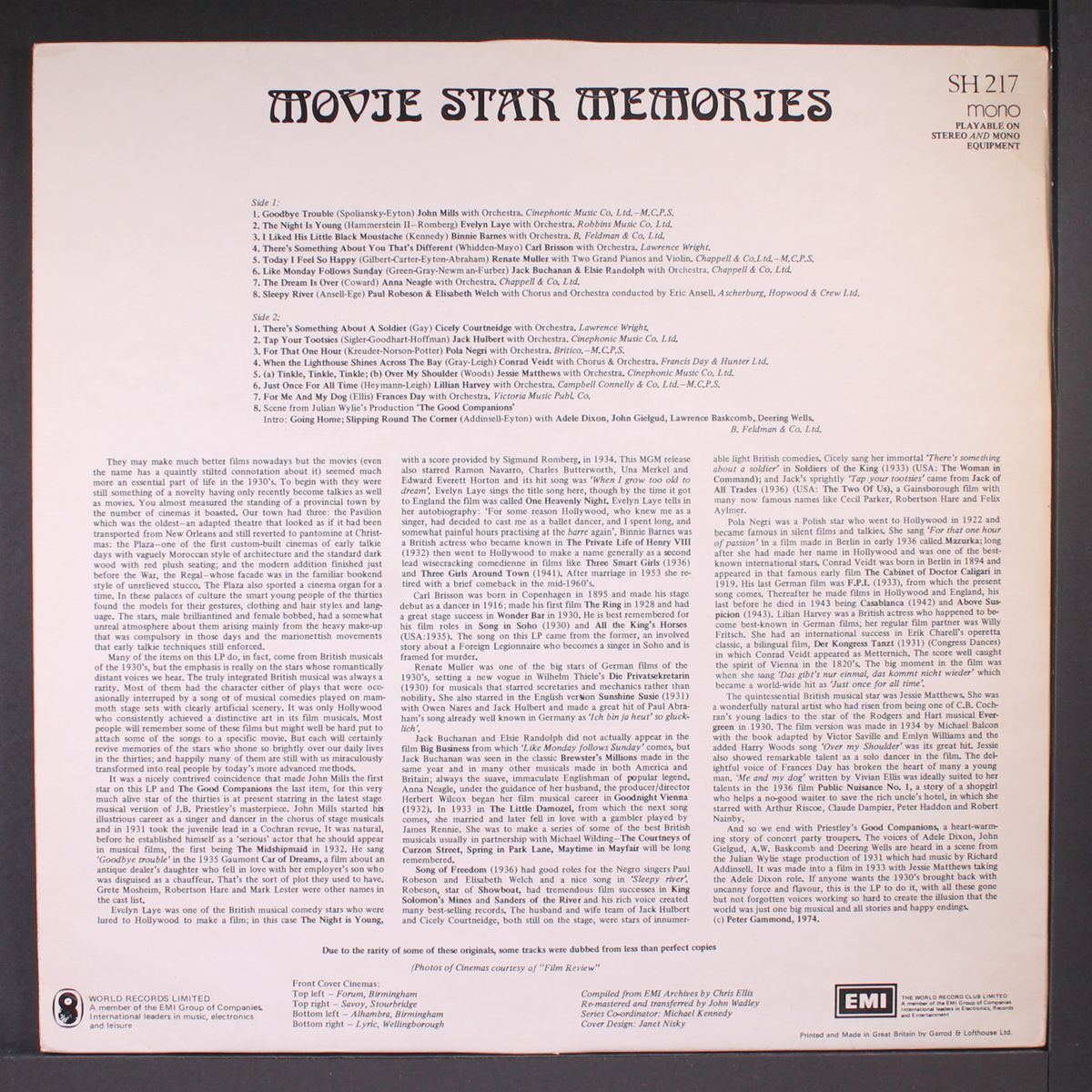 movie star memories by SOUNDTRACK