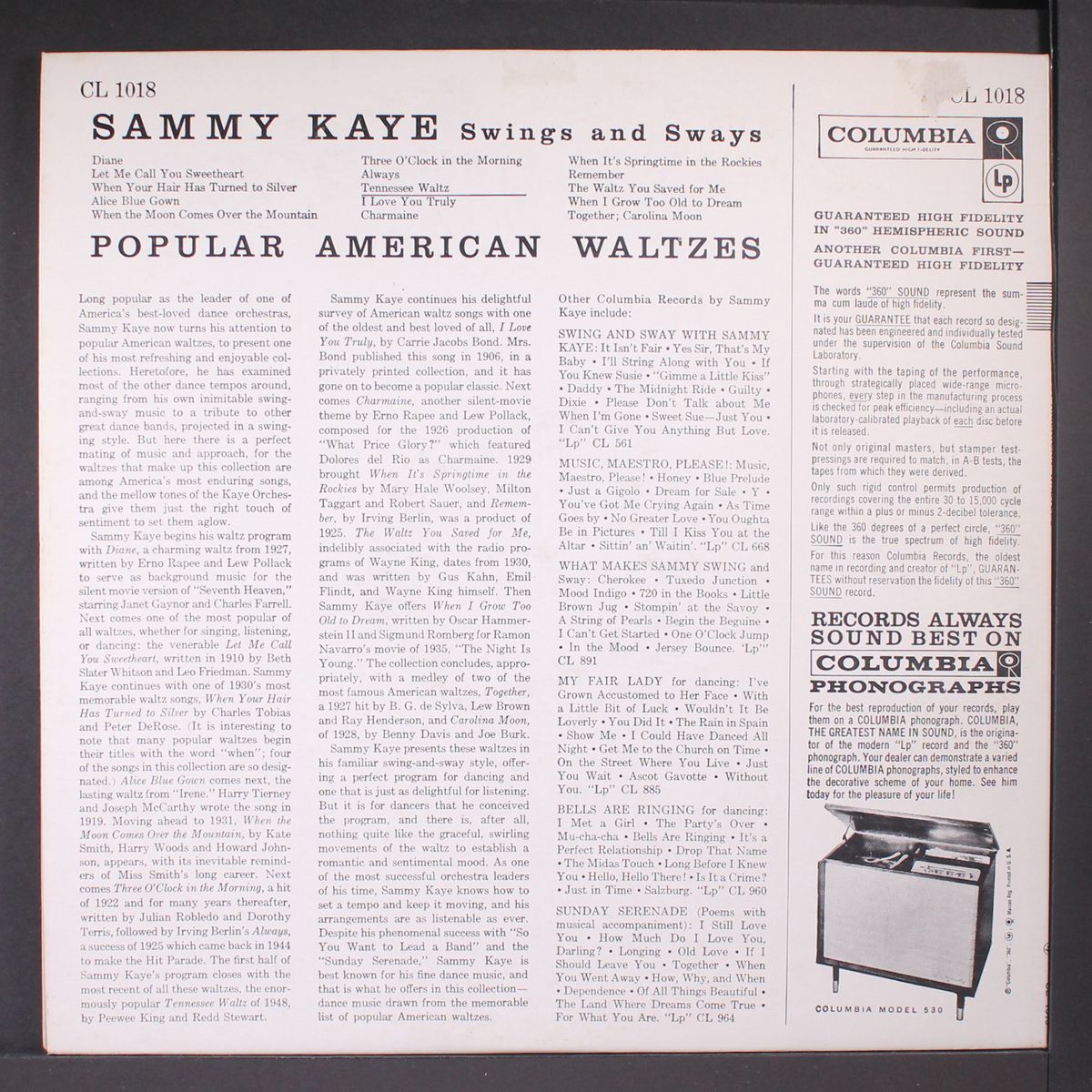 popular american waltzes by SAMMY KAYE