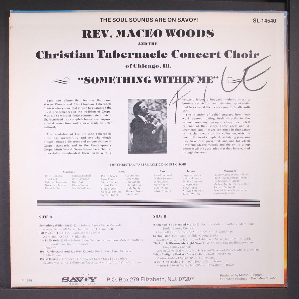 something within me by REV. MACEO WOODS & CHRISTIAN TABERNACLE CHOIR