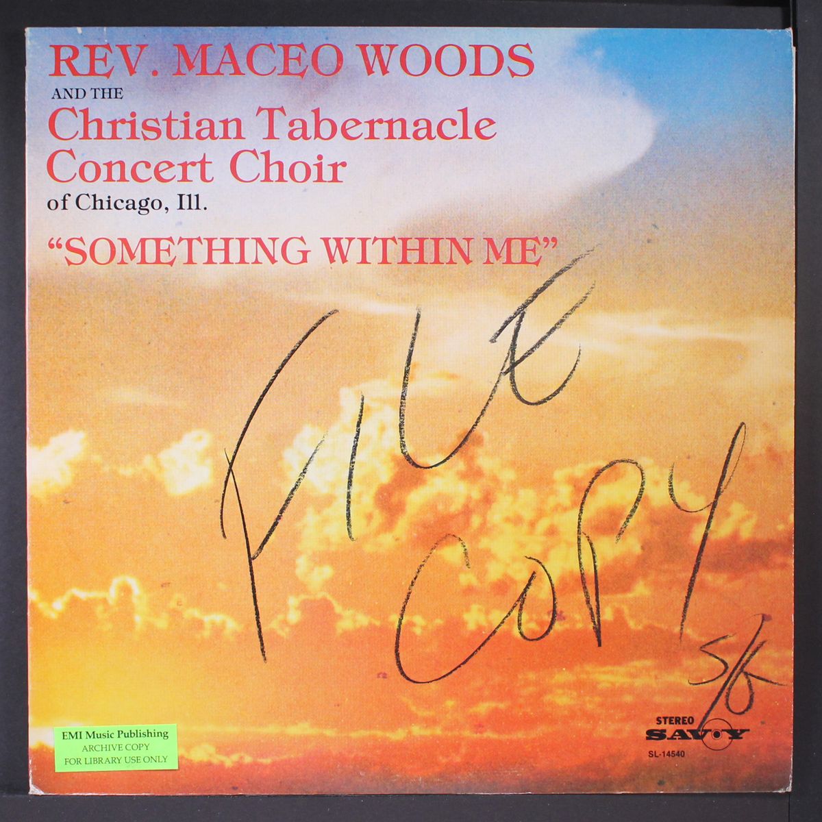 something within me by REV. MACEO WOODS & CHRISTIAN TABERNACLE CHOIR