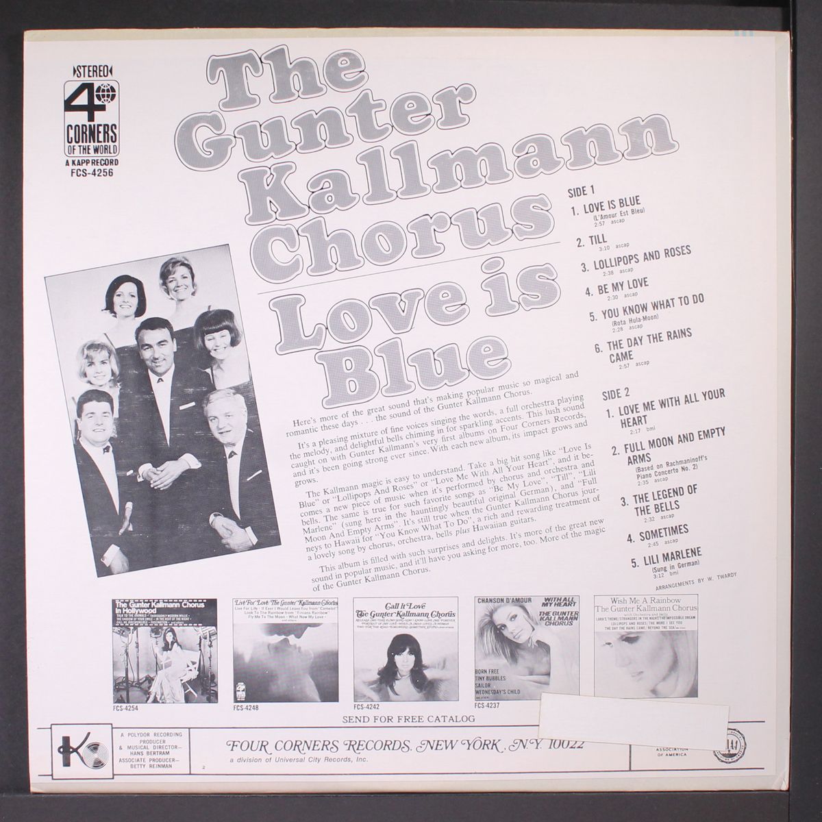 love is blue by GUNTER KALLMANN CHORUS