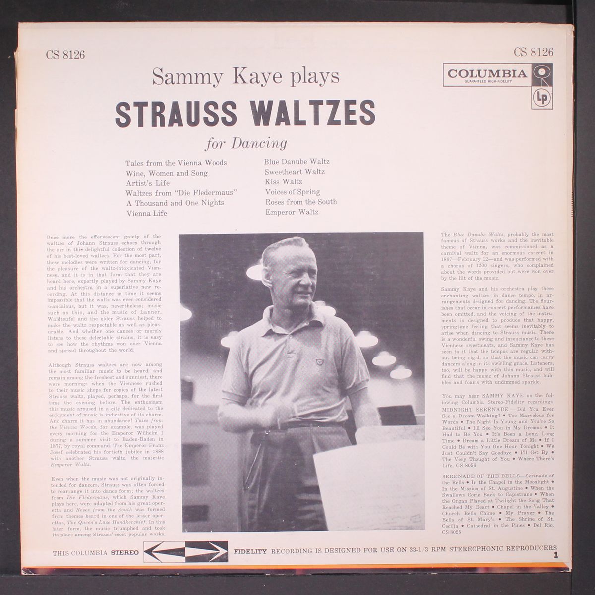 strauss waltzes by SAMMY KAYE