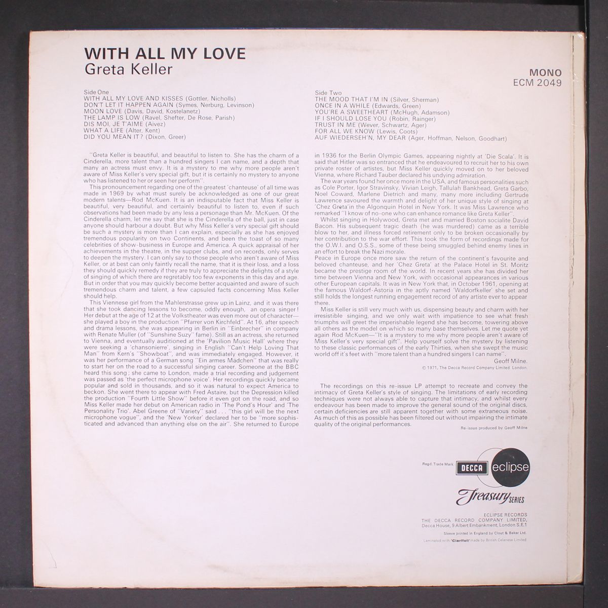 with all my love by GRETA KELLER