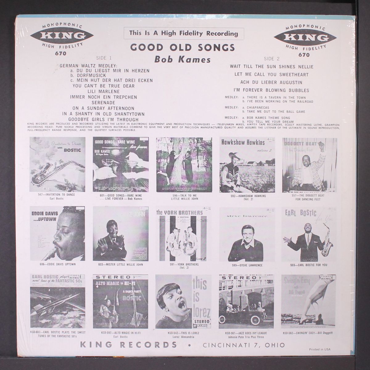 20 good old songs by BOB KAMES
