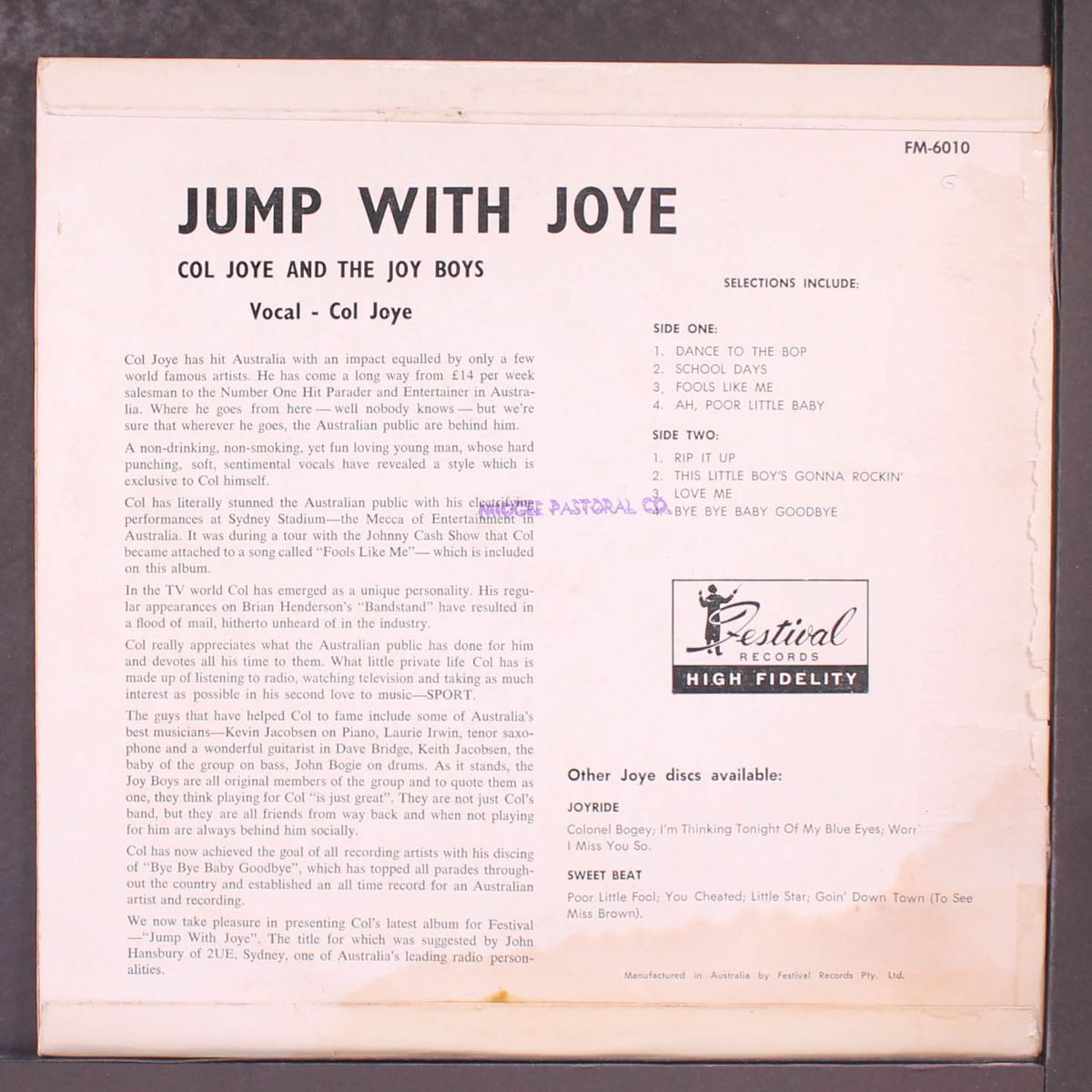 jump with joye by COL JOYE & JOY BOYS