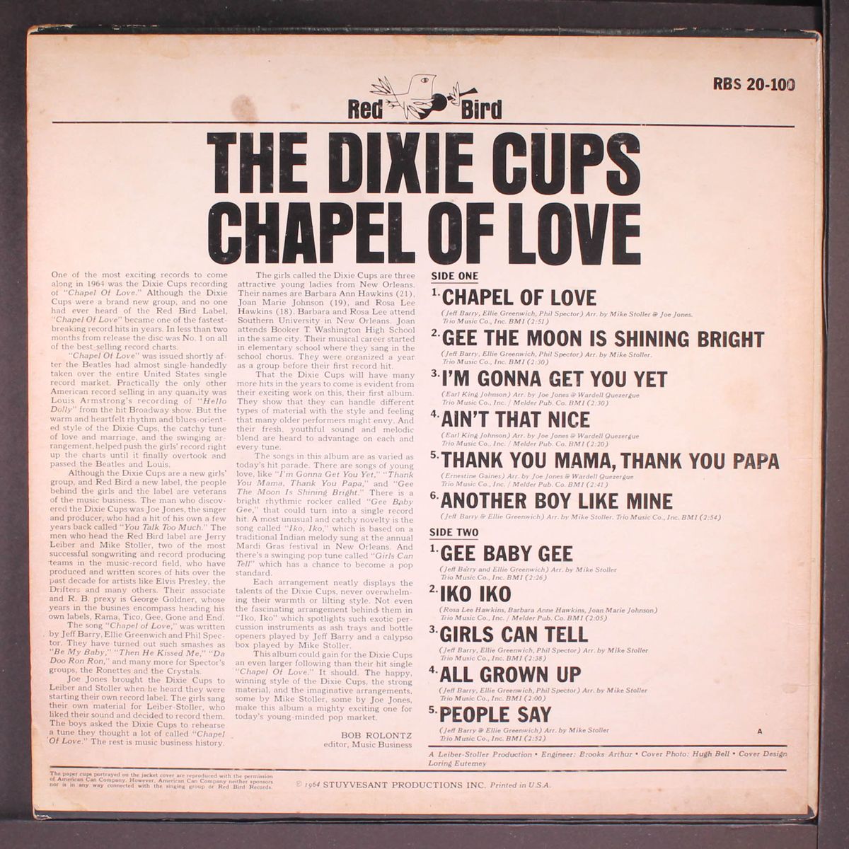 chapel of love by DIXIE CUPS