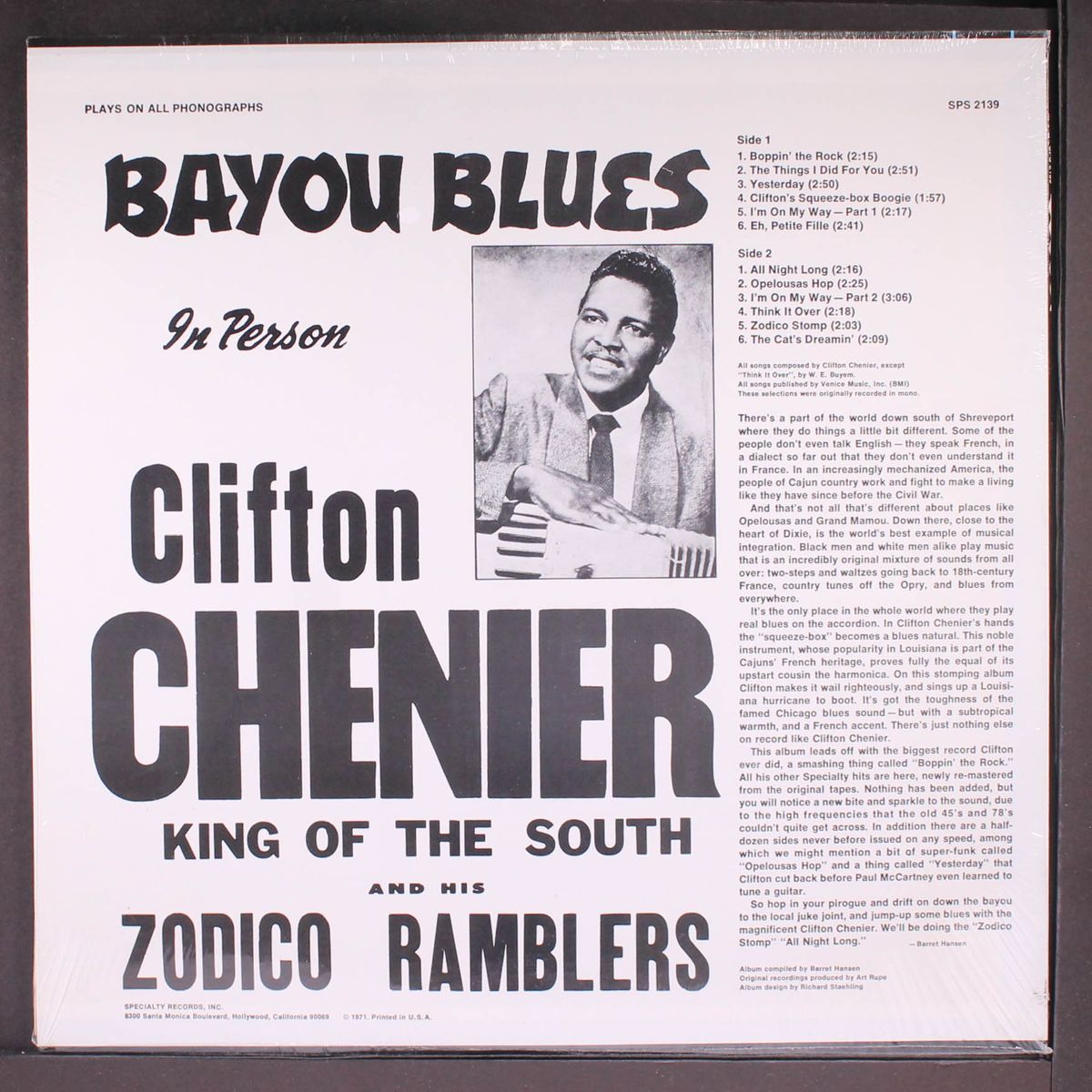 bayou blues by CLIFTON CHENIER