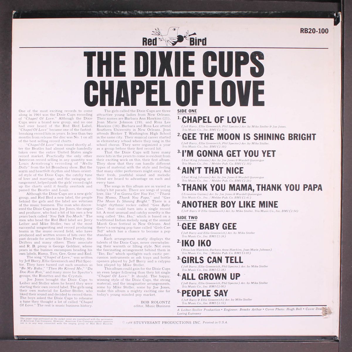 chapel of love by DIXIE CUPS