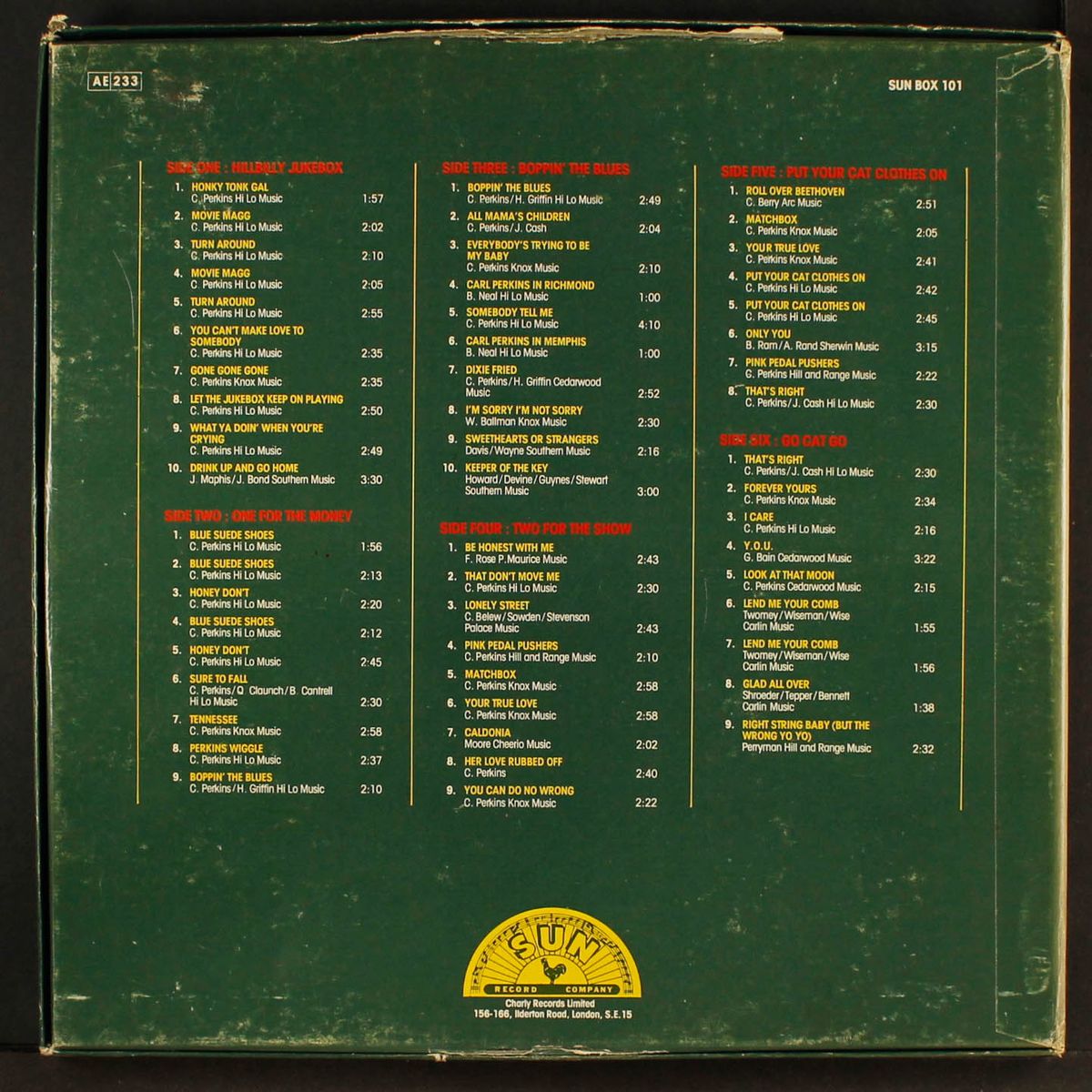 the sun years by CARL PERKINS