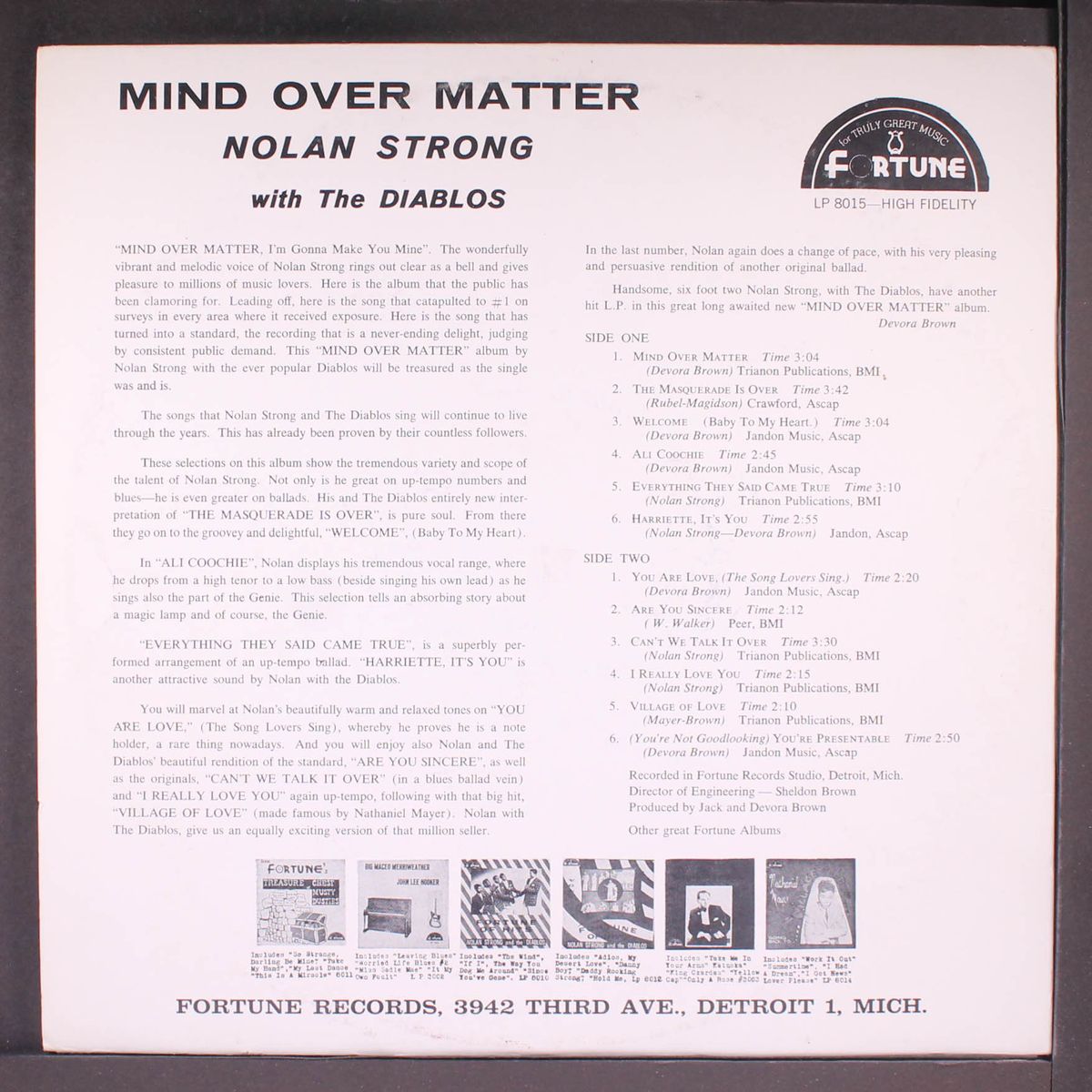 mind over matter by NOLAN STRONG & DIABLOS