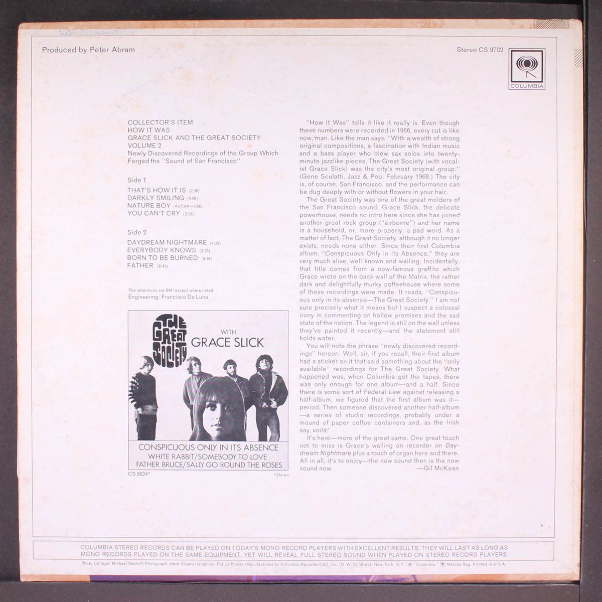 how it was, vol. 2 by GRACE SLICK & GREAT SOCIETY
