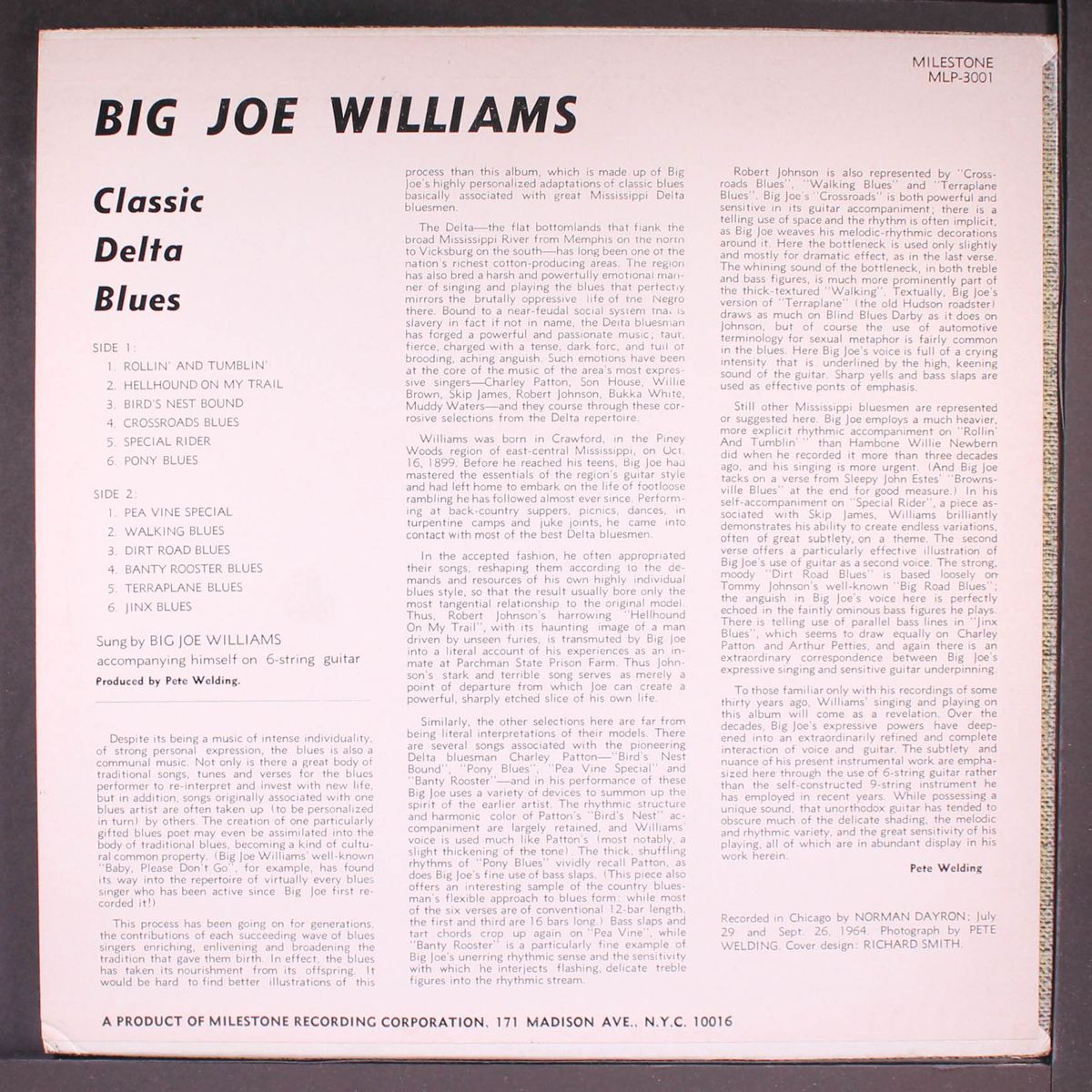classic delta blues by BIG JOE WILLIAMS