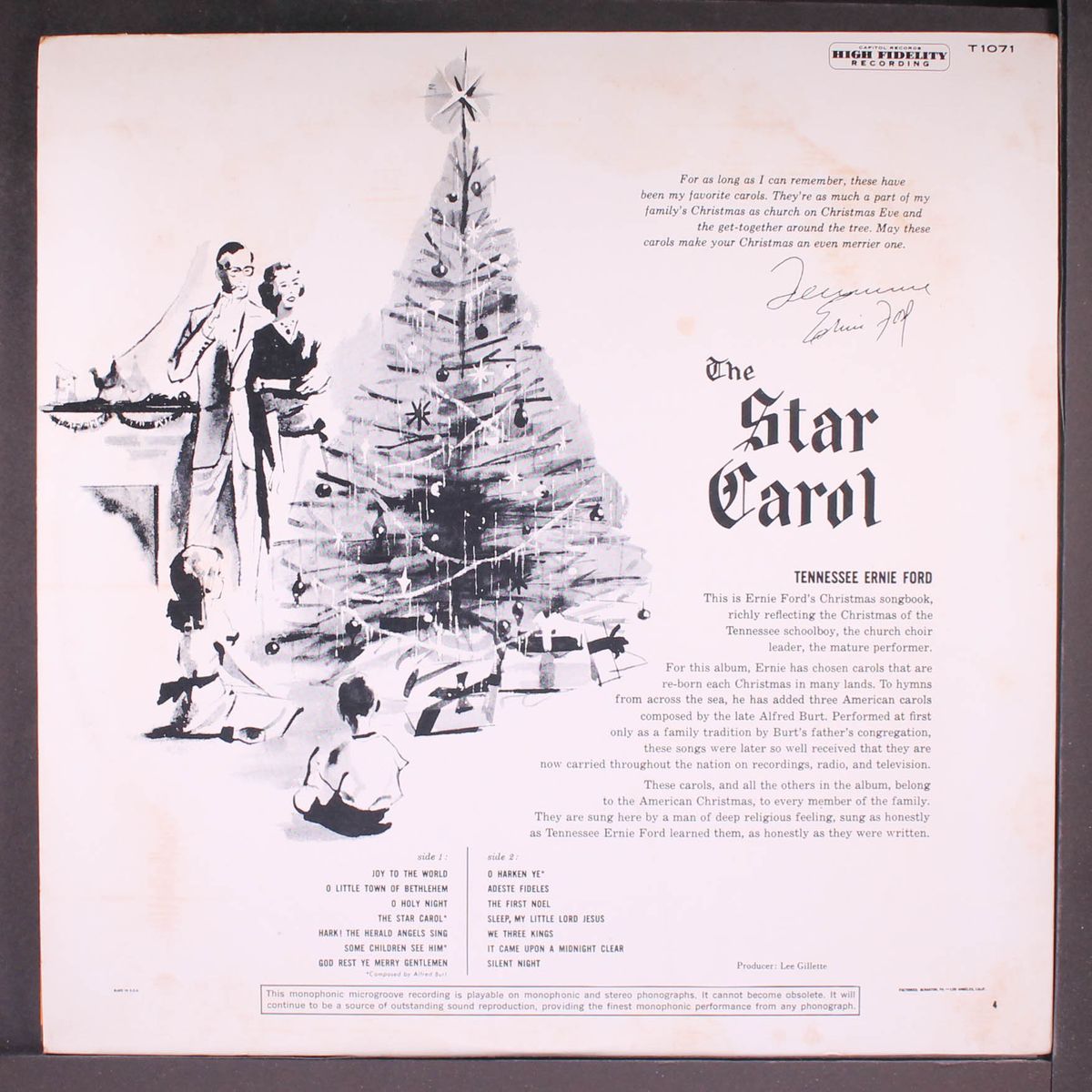 the star carol by TENNESSEE ERNIE FORD