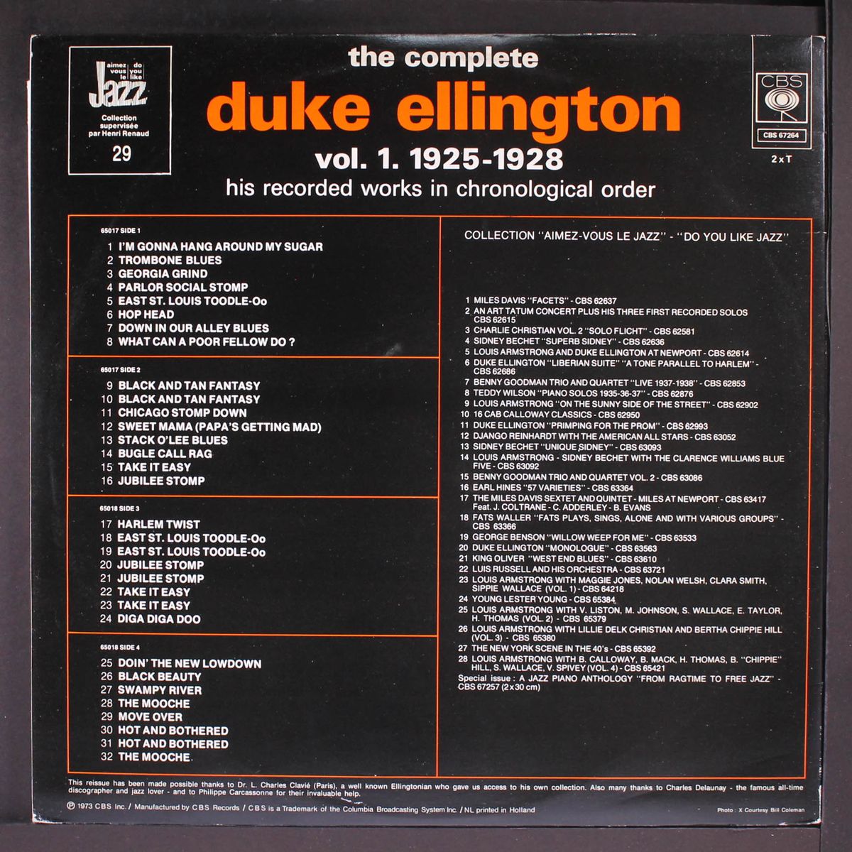 the complete vol. 1: 1925-28 by DUKE ELLINGTON