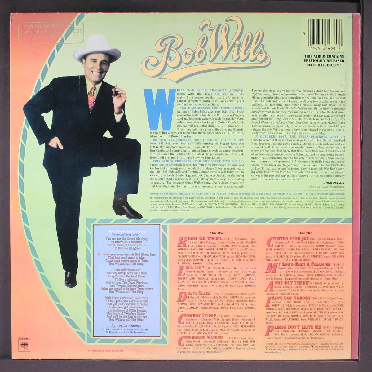 columbia historic edition by BOB WILLS