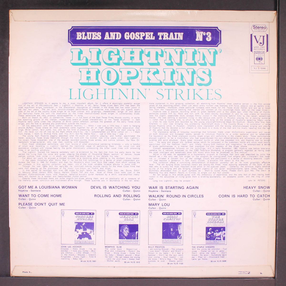 lightnin' strikes by LIGHTNIN' HOPKINS