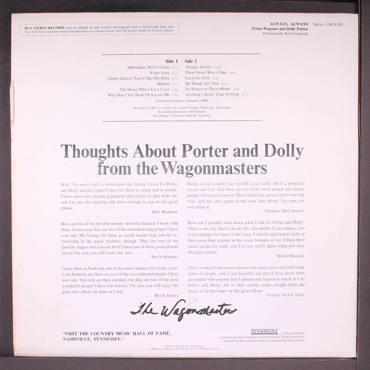 always, always by PORTER WAGONER & DOLLY PARTON