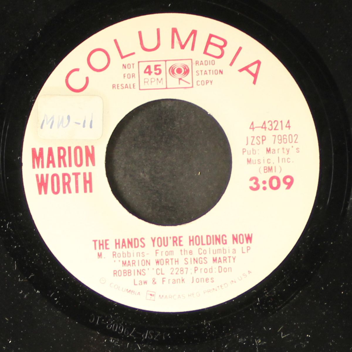 i'm not myself / the hands you're holding now by MARION WORTH