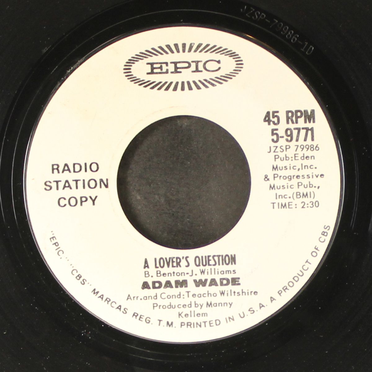 a lover's question by ADAM WADE