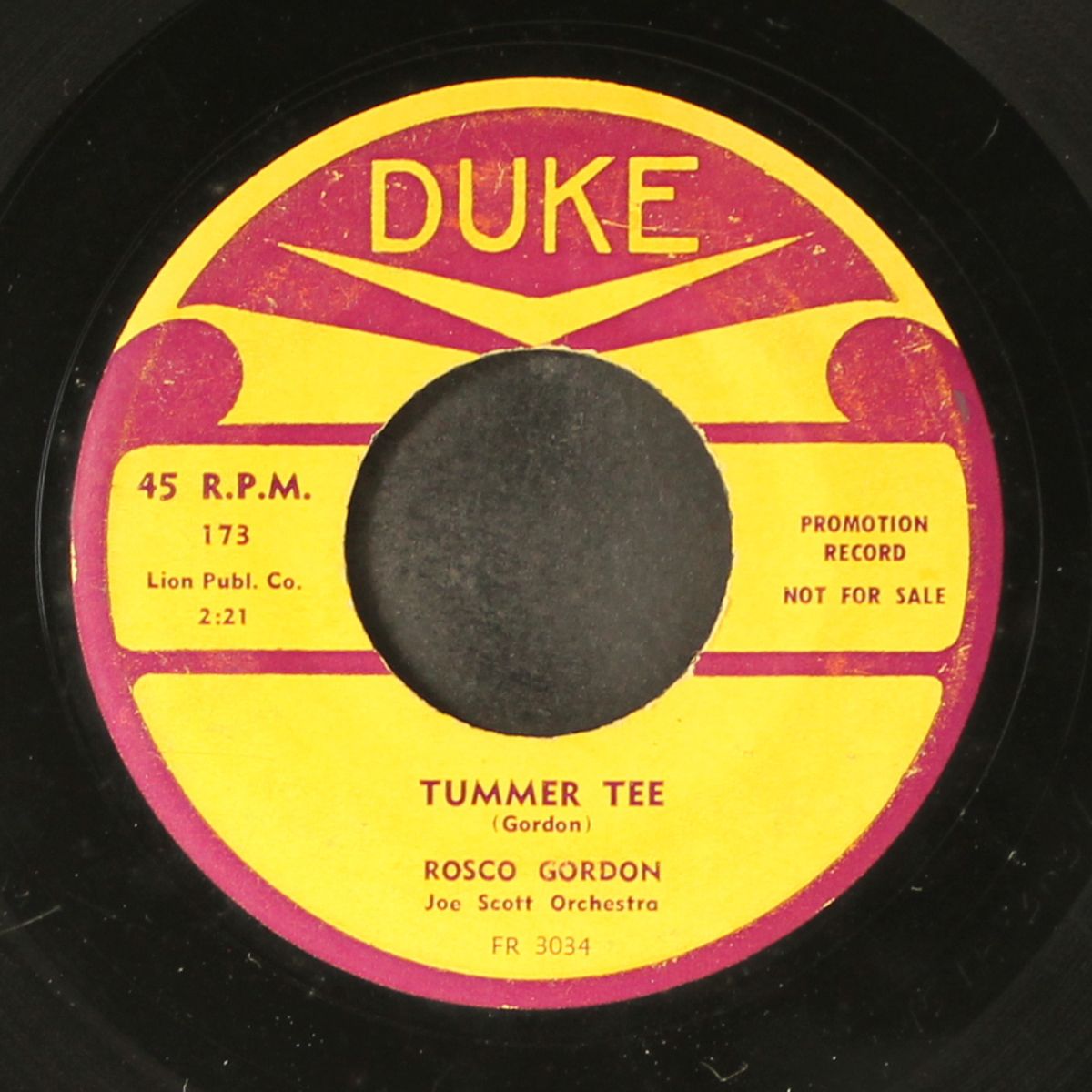 tummer tee / i've loved and lost by ROSCO GORDON