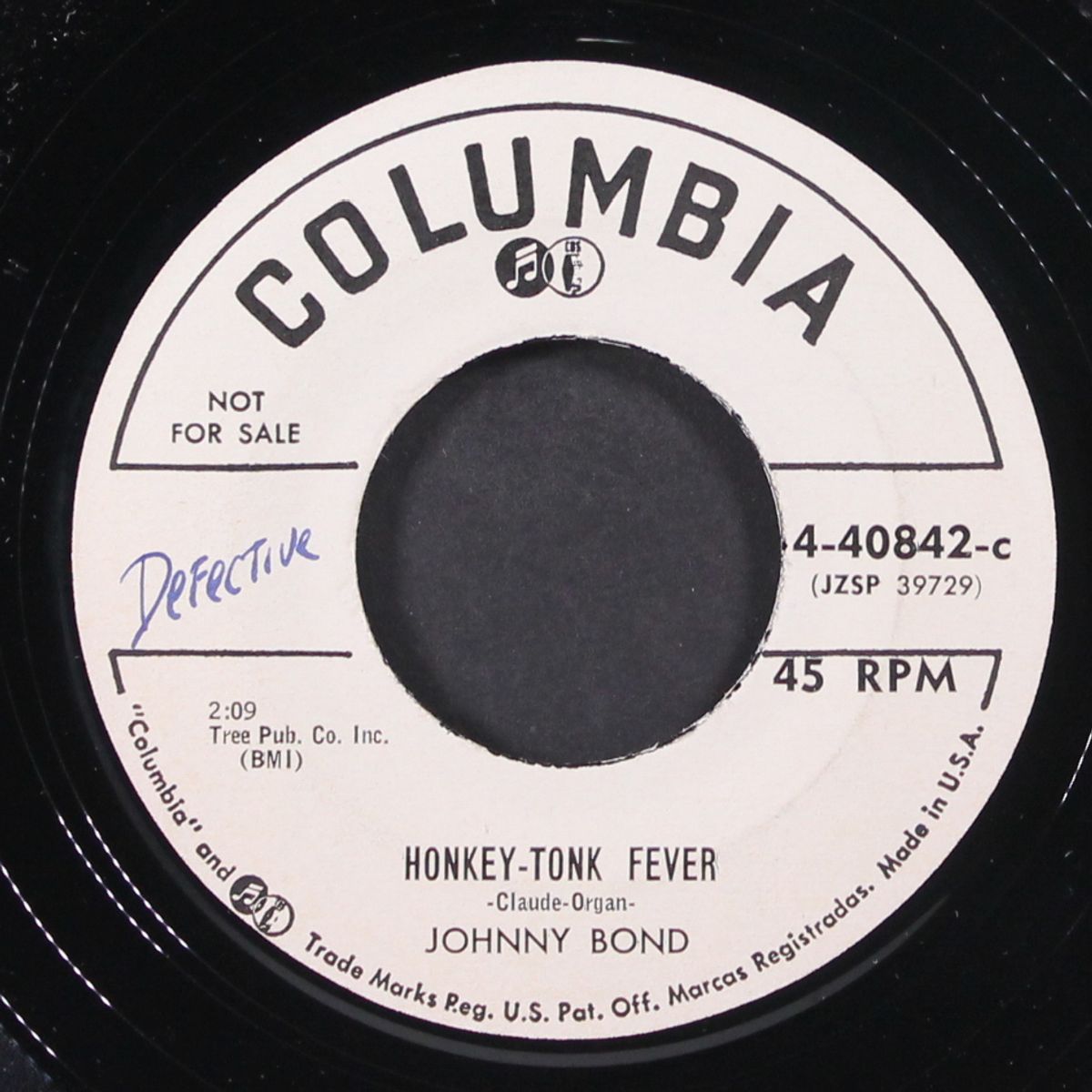 honky-tonk fever / lay it on the line by JOHNNY BOND