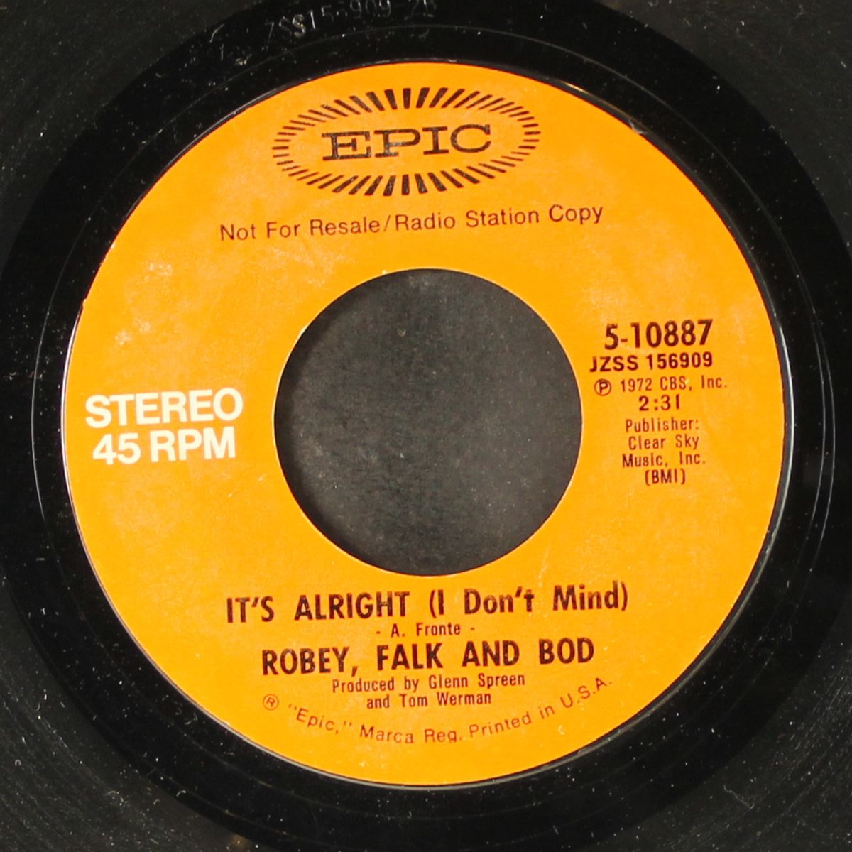 it's alright / mono by ROBEY, FALK & BOD