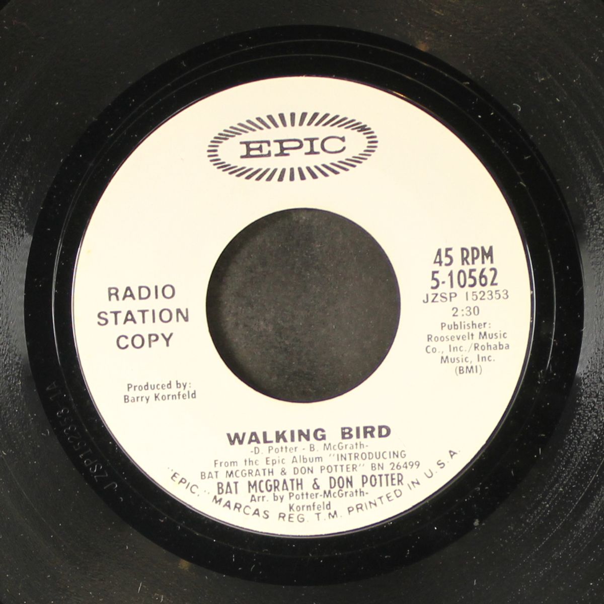 mr. cadillac / walking bird by BAT MCGRATH & DON POTTER