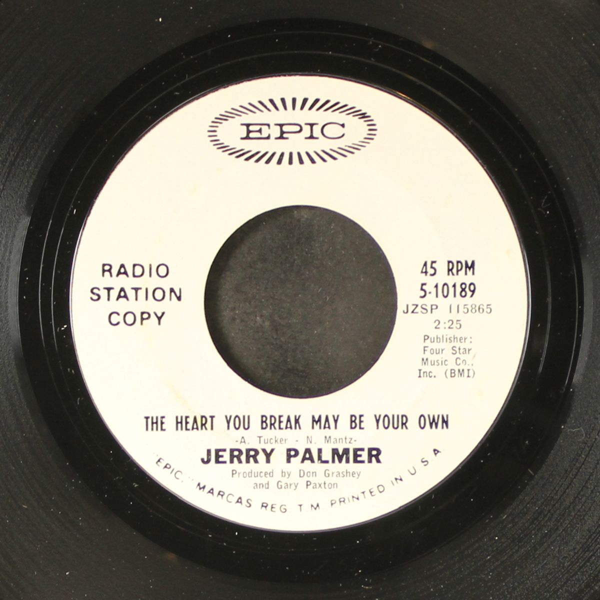 don't avoid me / the heart you break may be your own by JERRY PALMER