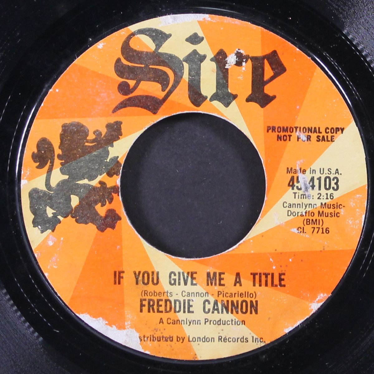if you give me a title / beautiful downtown burbank by FREDDY CANNON