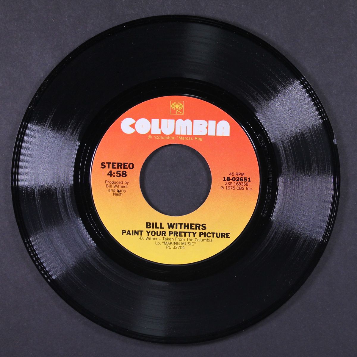 u.s.a. / paint your pretty picture by BILL WITHERS