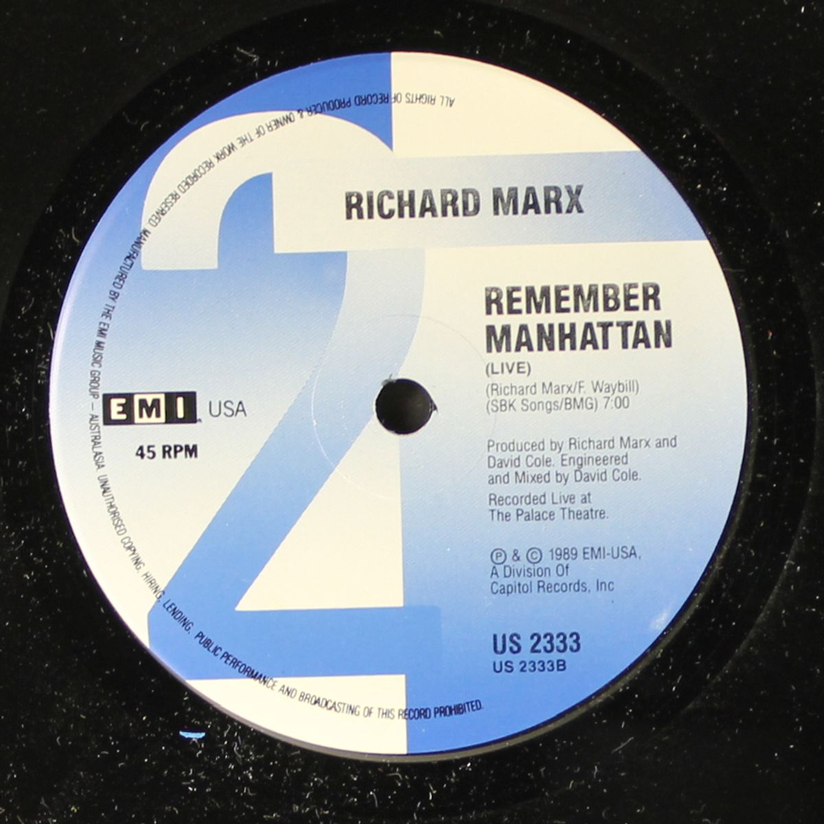 too late to say goodbye / remember manhattan by RICHARD MARX