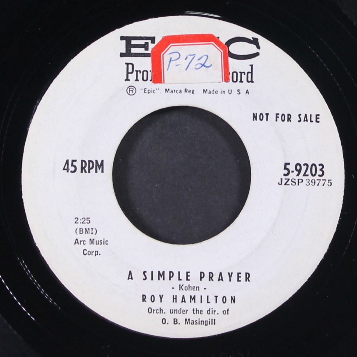 a simple prayer / a mother's love by ROY HAMILTON