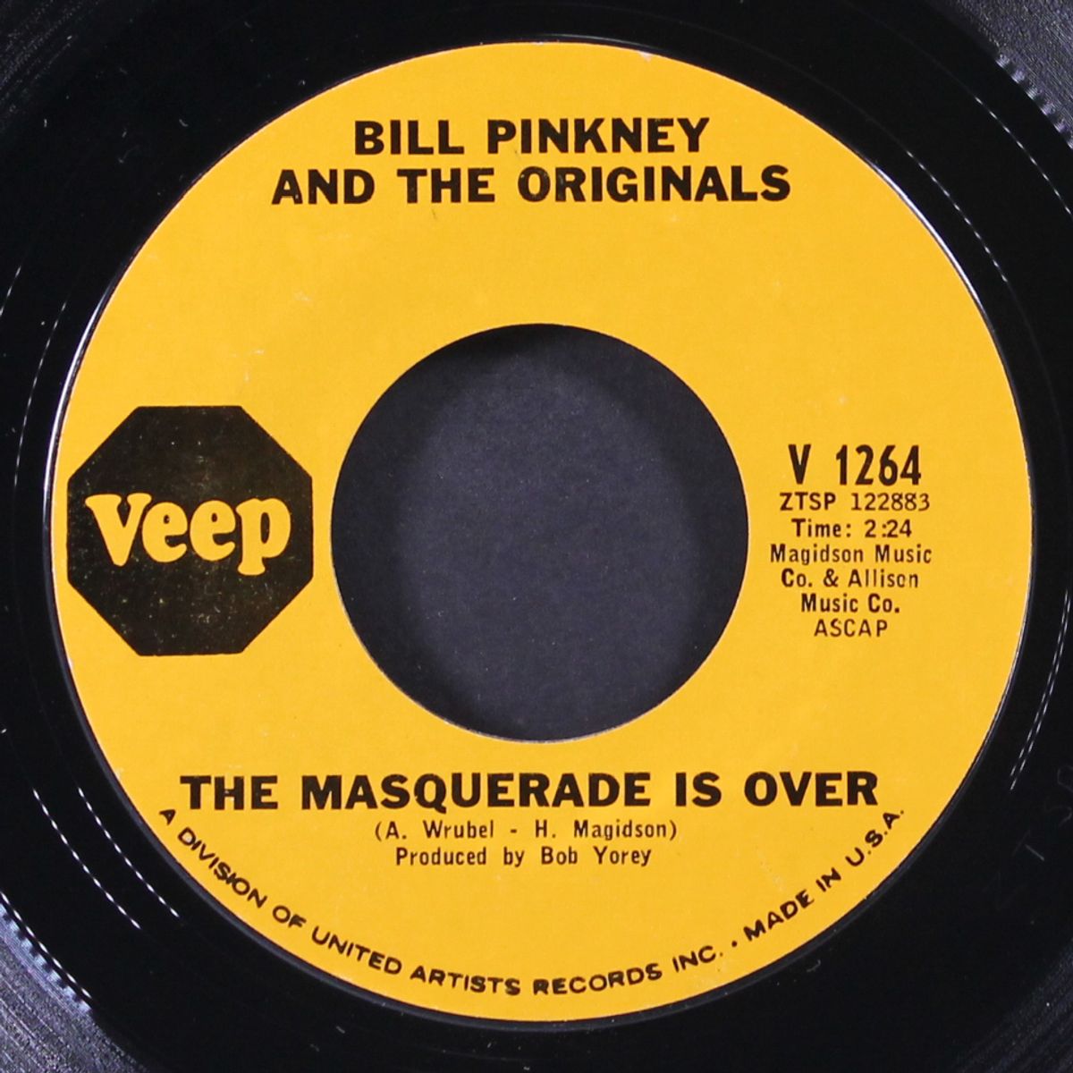 the masquerade is over / i found some lovin' by BILL PINKNEY & ORIGINALS