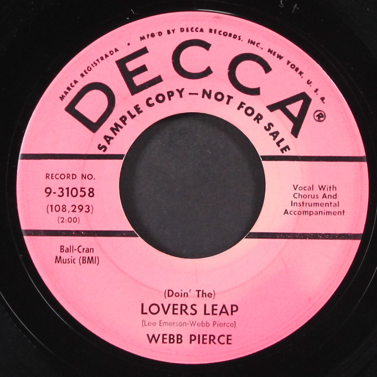 is it wrong / lovers leap by WEBB PIERCE