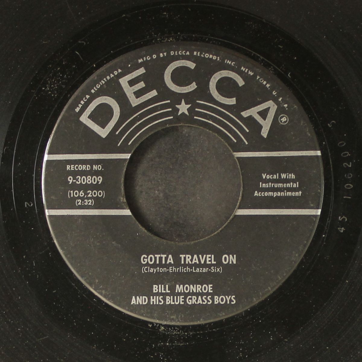 gotta travel on by BILL MONROE