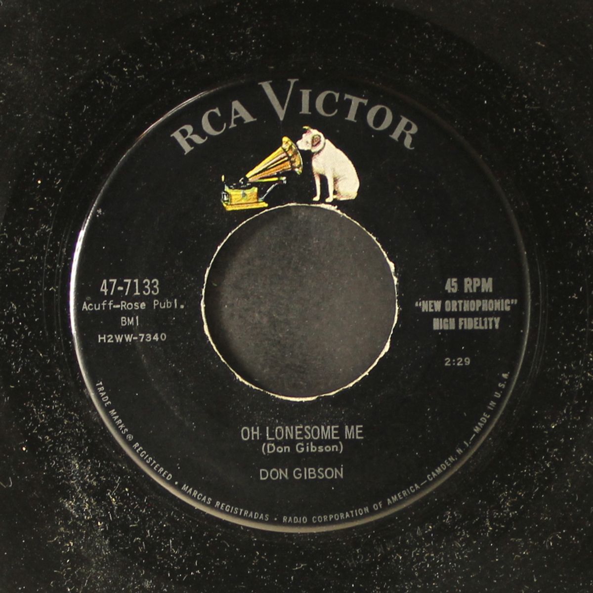 oh lonesome me by DON GIBSON