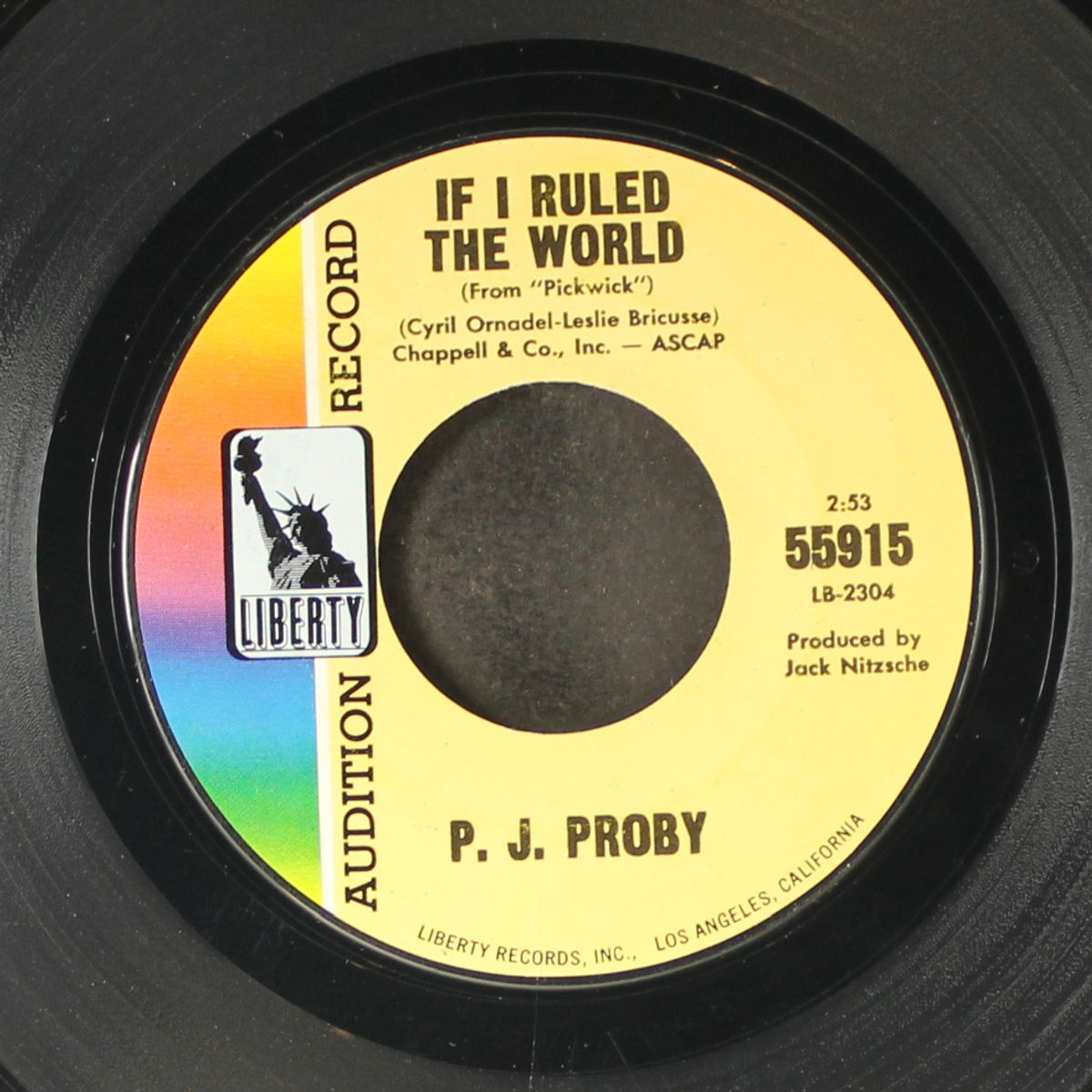 i can't make it alone / if i ruled the world by P.J. PROBY