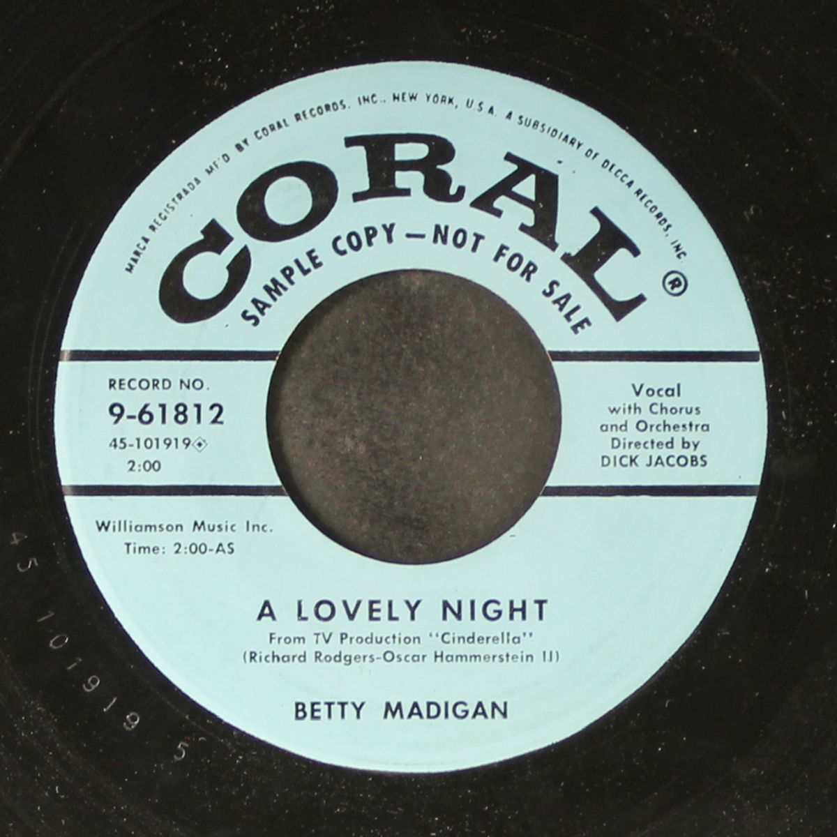 true love gone / a lovely night by BETTY MADIGAN