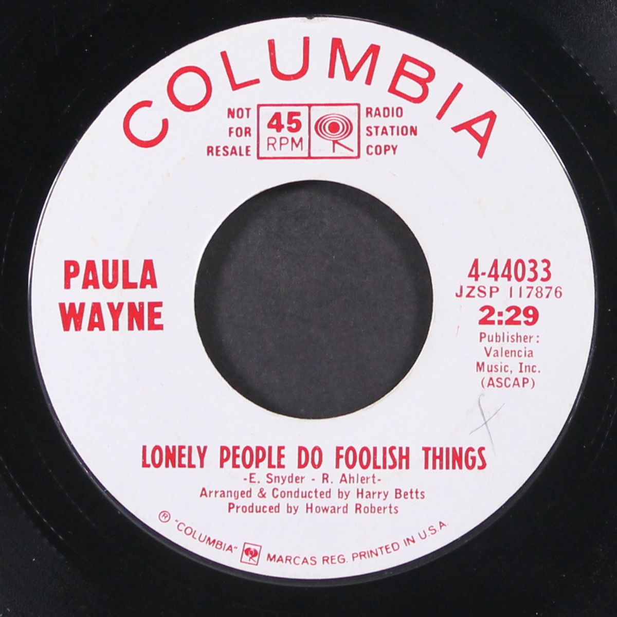 will i never learn / lonely people do foolish things by PAULA WAYNE