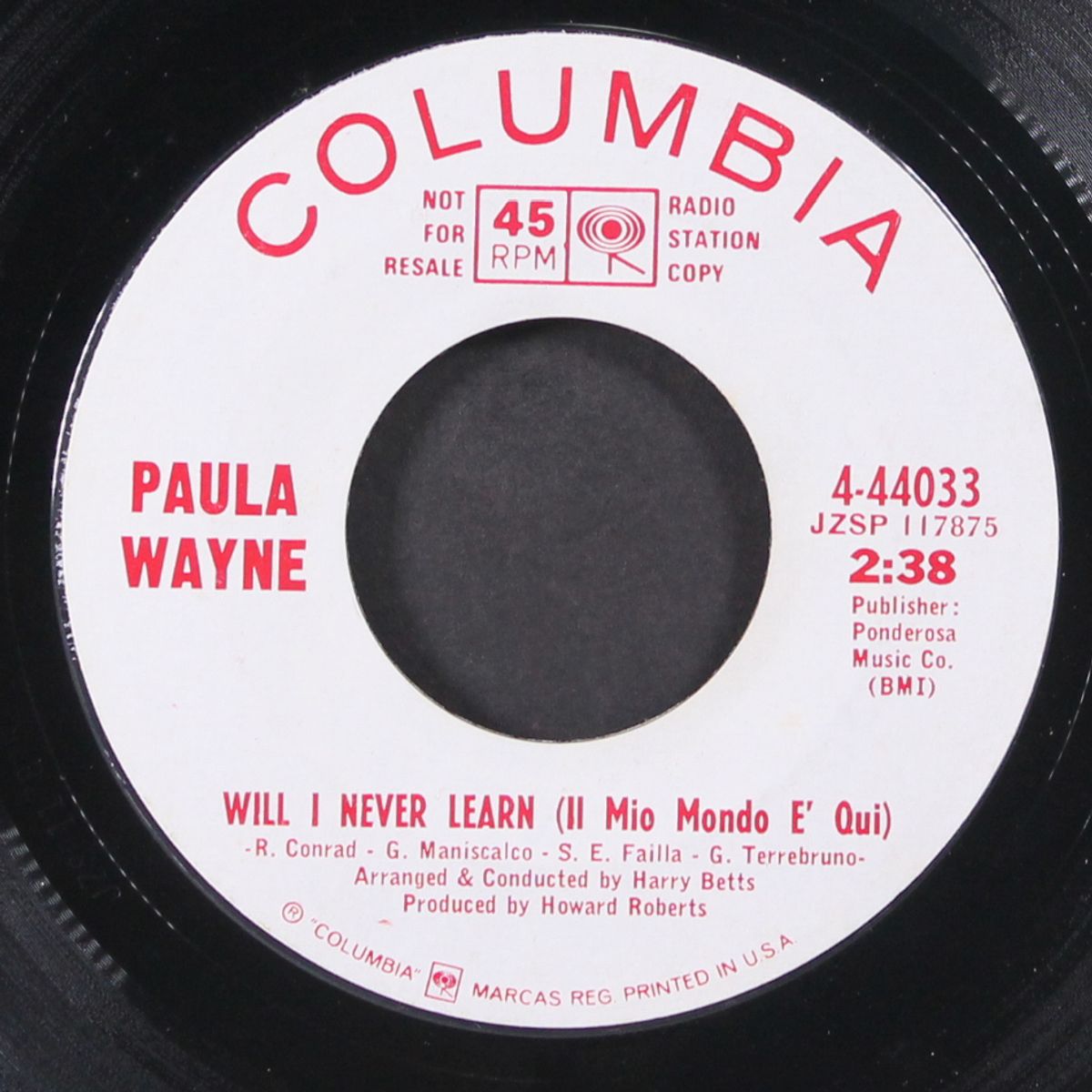 will i never learn / lonely people do foolish things by PAULA WAYNE