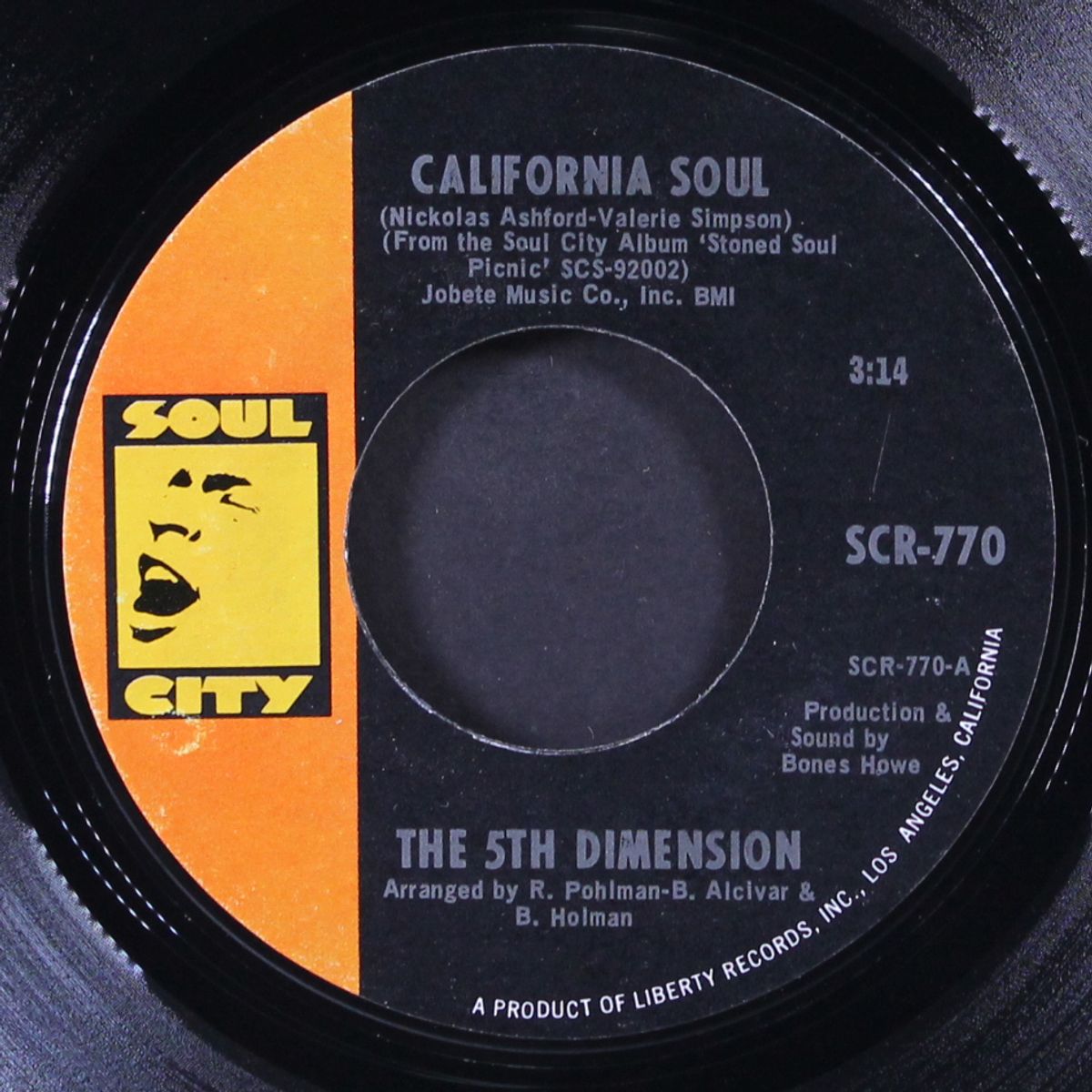 california soul / it'll never be the same again by FIFTH DIMENSION