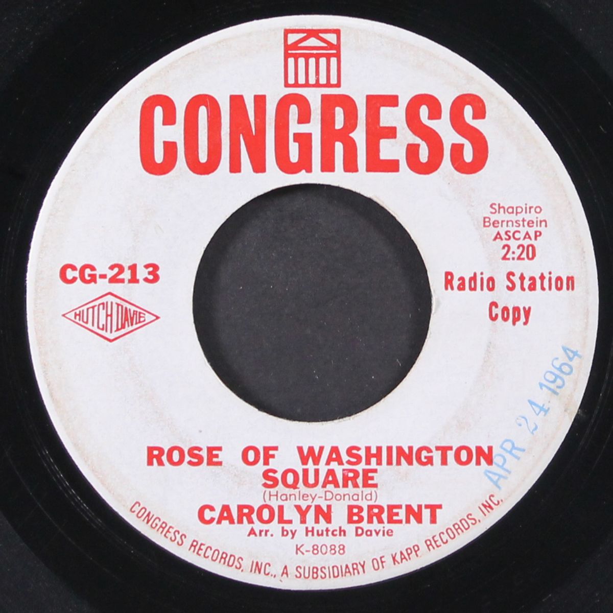 my man / rose of washington square by CAROLYN BRENT