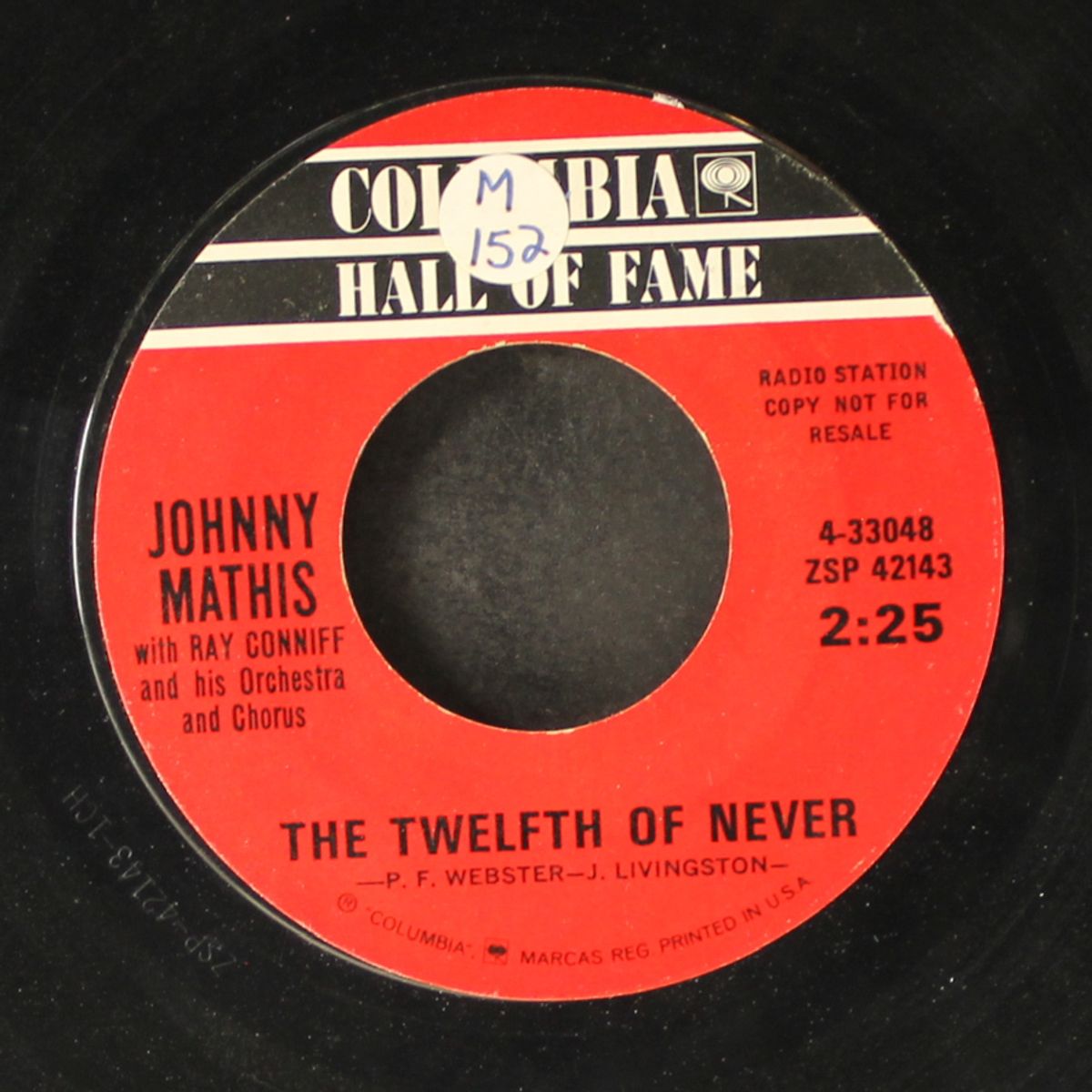 the twelfth of never / wonderful! wonderful! by JOHNNY MATHIS