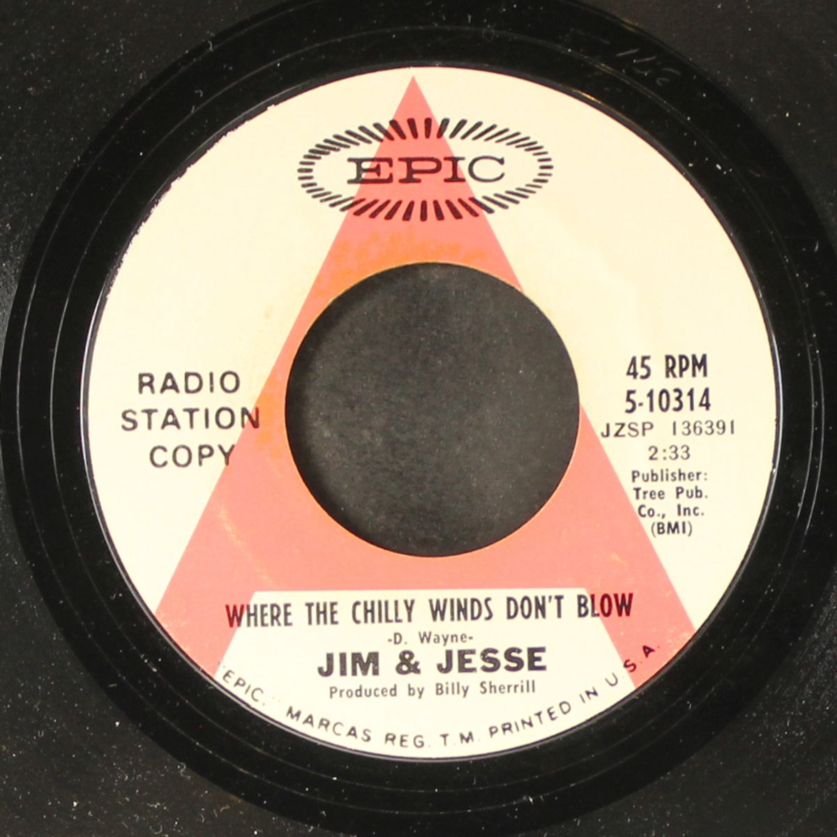 where the chilly winds don't blow by JIM & JESSE