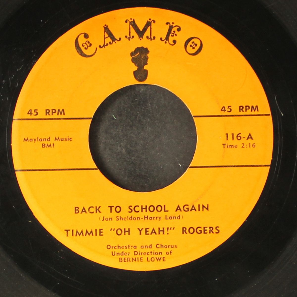 back to school again / i've got a dog who loves me by TIMMIE ROGERS