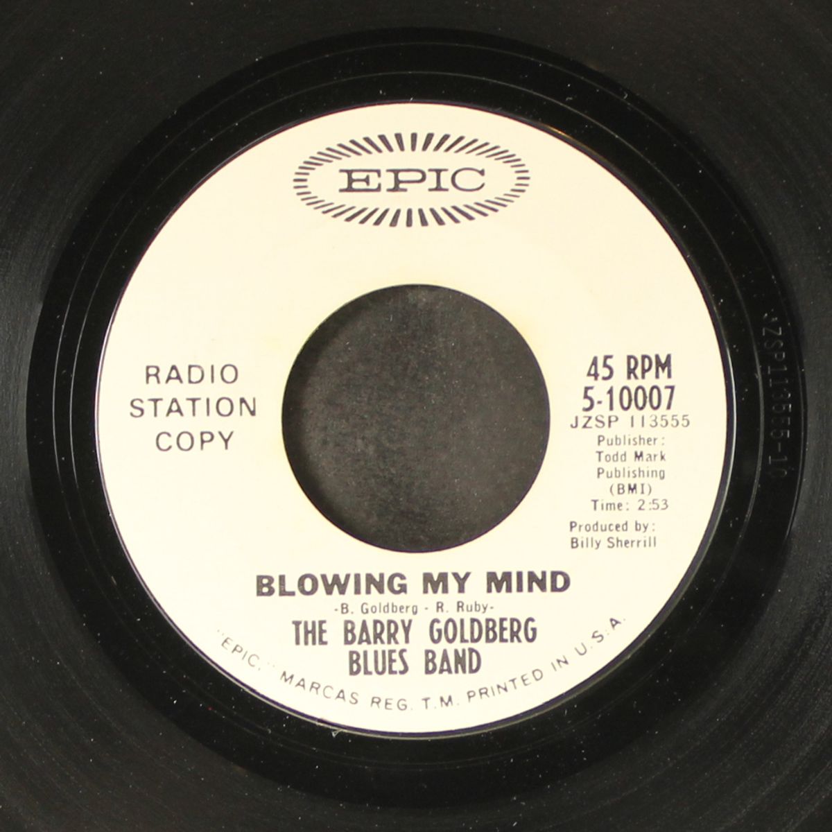 blowing my mind / think by BARRY GOLDBERG BLUES BAND
