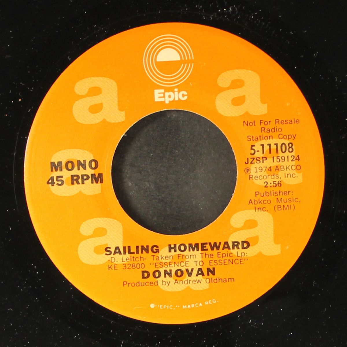 sailing homeward / mono by DONOVAN
