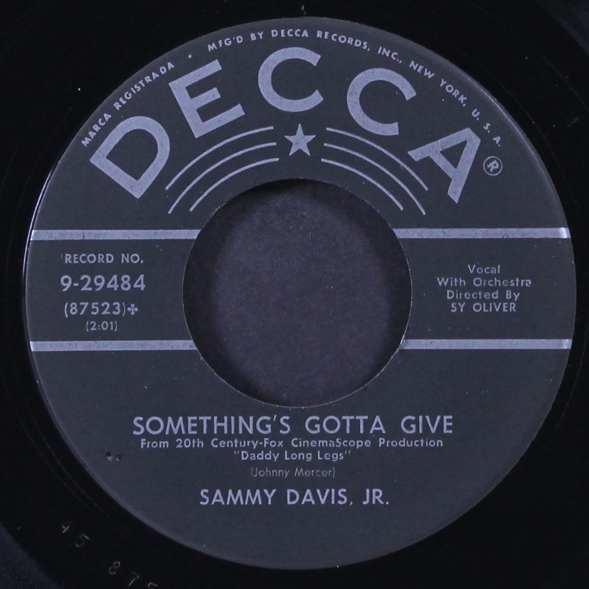 something's gotta give / love me or leave me by SAMMY DAVIS, JR.