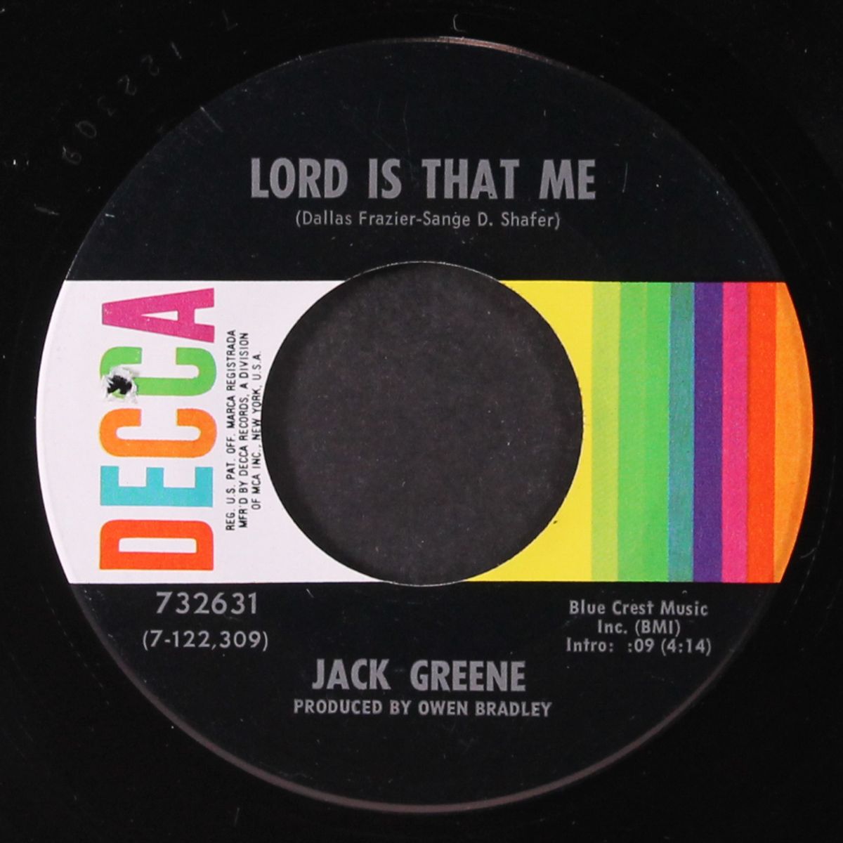lord is that me / just a little while ago by JACK GREENE